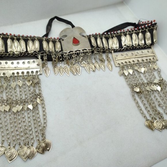 Turkmen Tribal Head Wear, Turkmen Headpiece, Matha Patti, Hair jewelry main image 4
